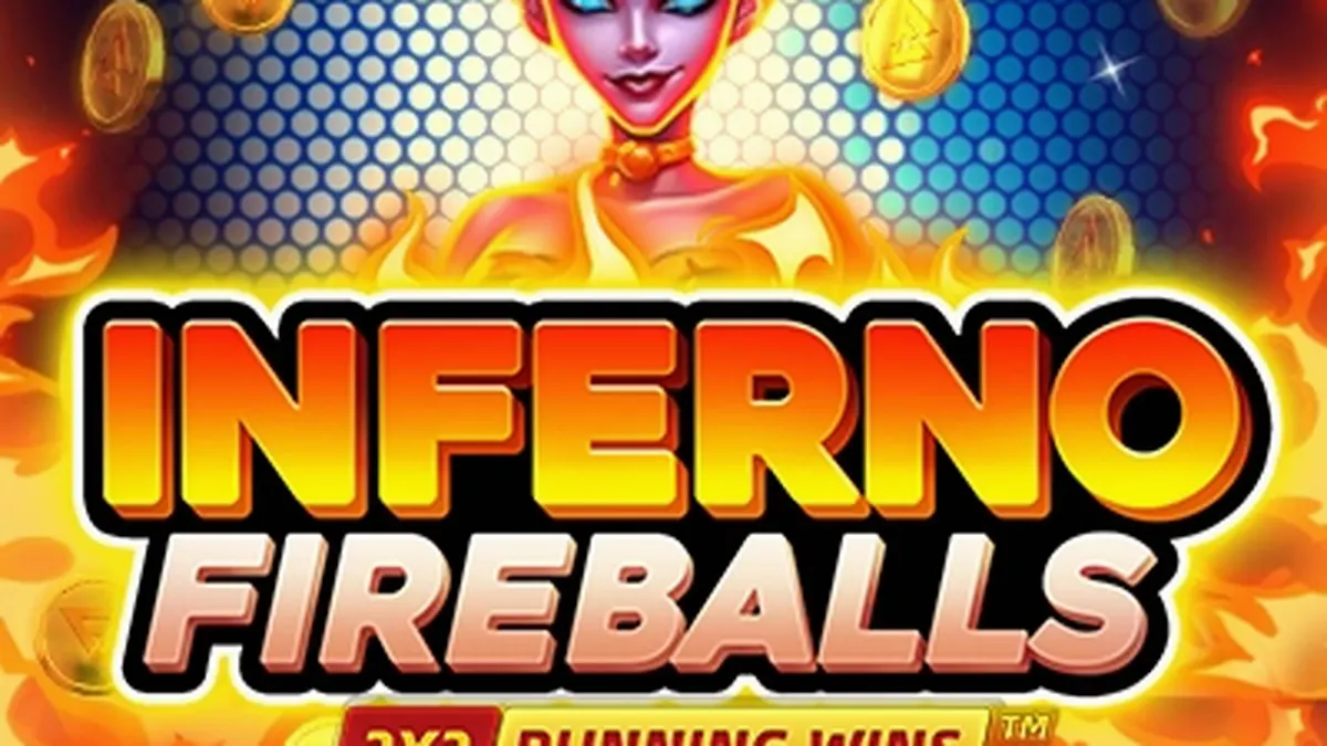 Tampilan visual slot Inferno Fireballs dengan tema api yang intens
